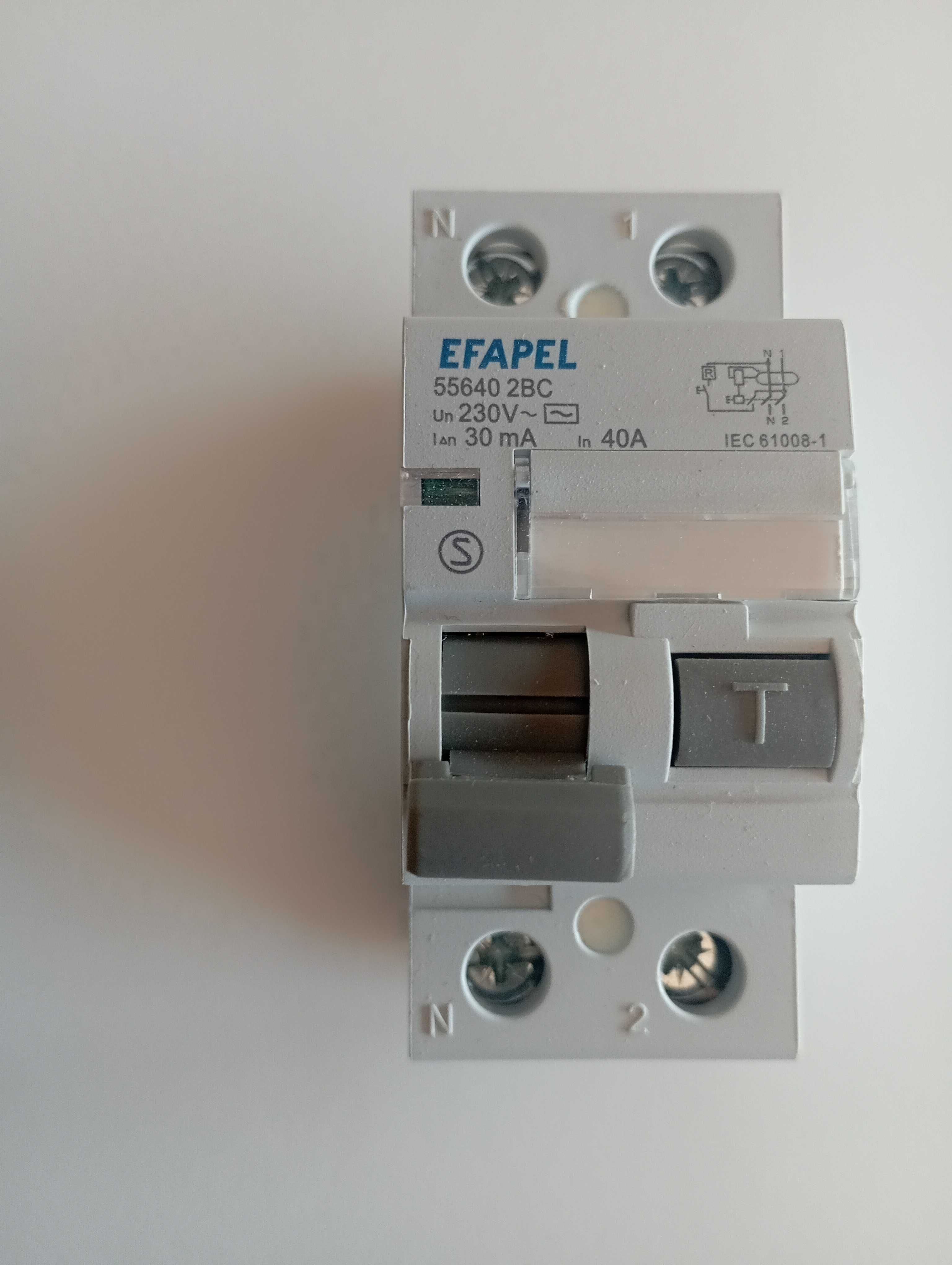 Interruptor diferencial Efapel Modus 55 2P-30mA-AC-40A