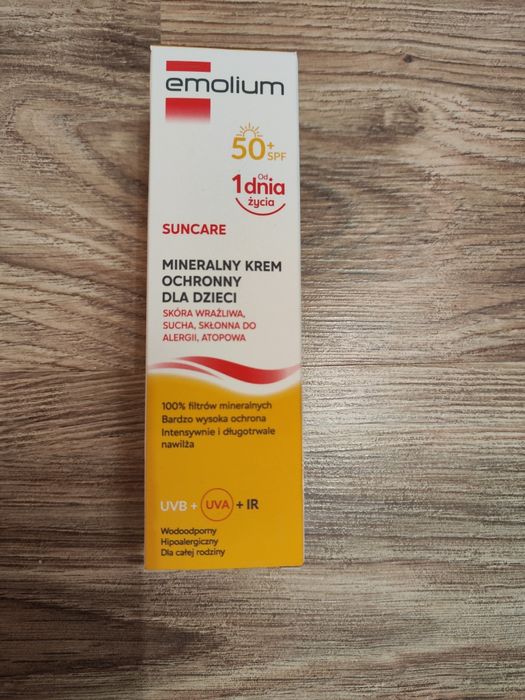 Emolium Suncare SPF50+ mineralny krem ochronny nieużywany