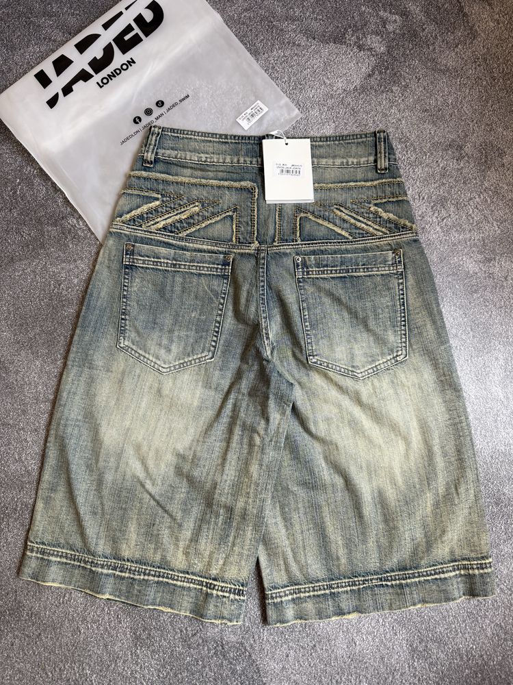 Шорты шорти джинсові Jaded London Union Jack Applique Jorts