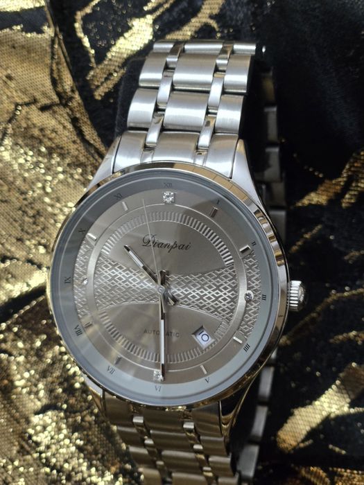 Zegarek męski Dianpai – AUTOMATIC – stalowy, elegancki, minimalistyczn