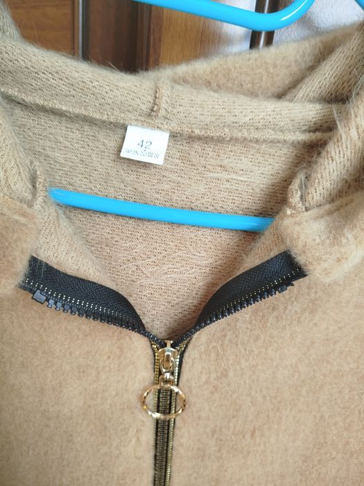 Kurtka damska alpaka brązowa