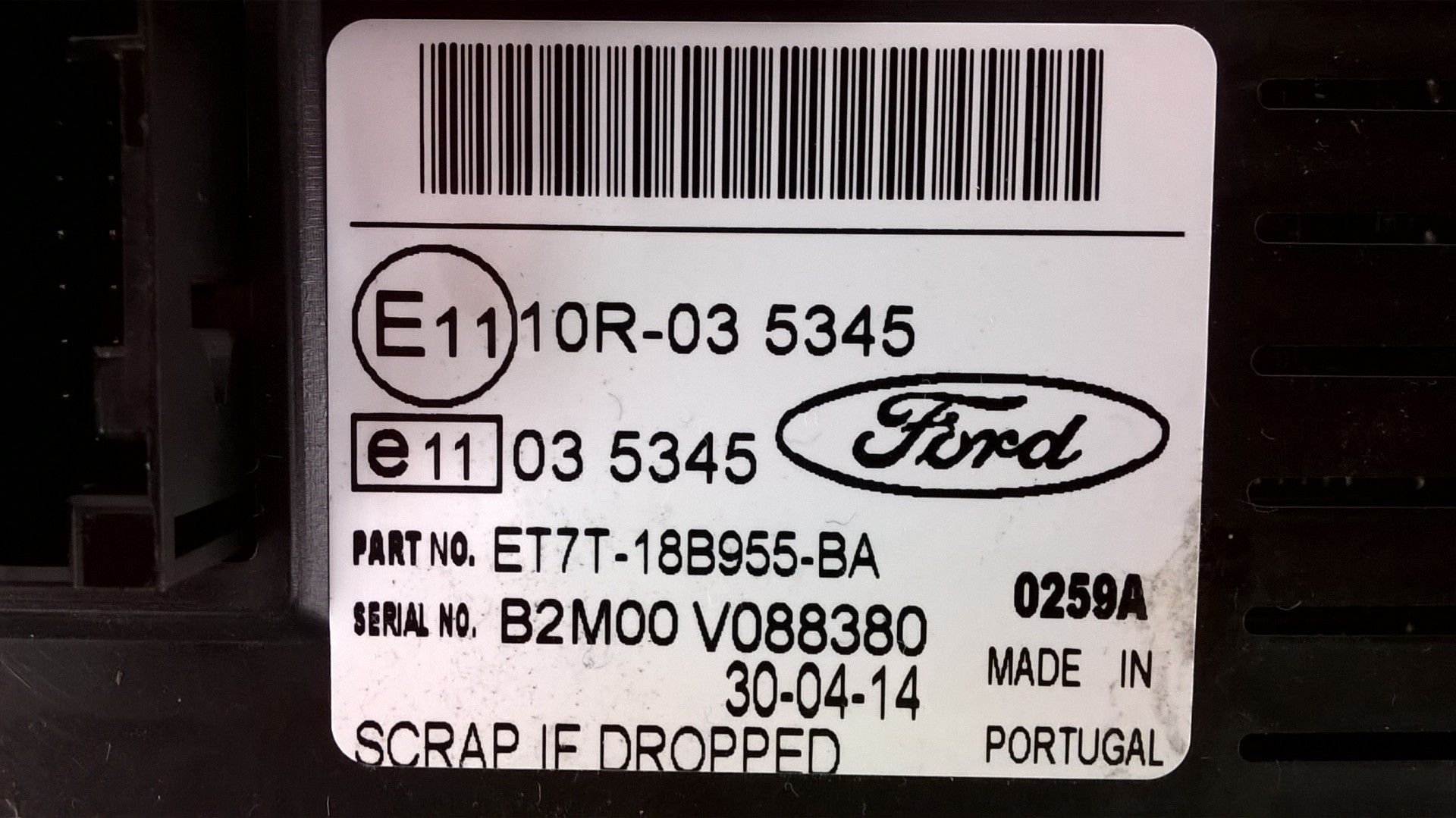 Ecrã/ Display Rádio FORD FIESTA VI (CB1, CCN) 1.6 TDCi