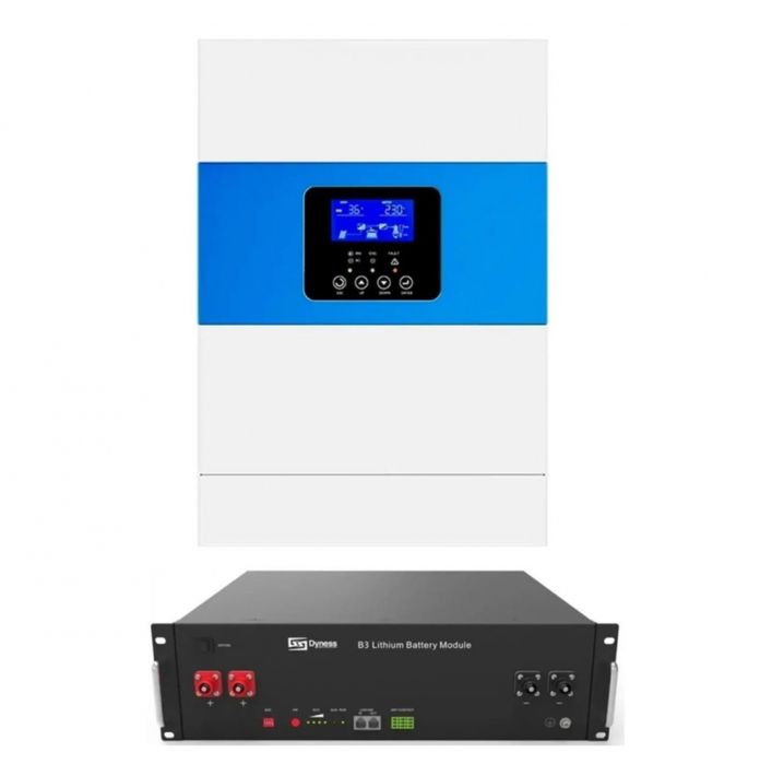 ‼️Гібридний інвертор 6,5 кВт Daxtromn + АКБ Dyness B3 50% ємності‼️