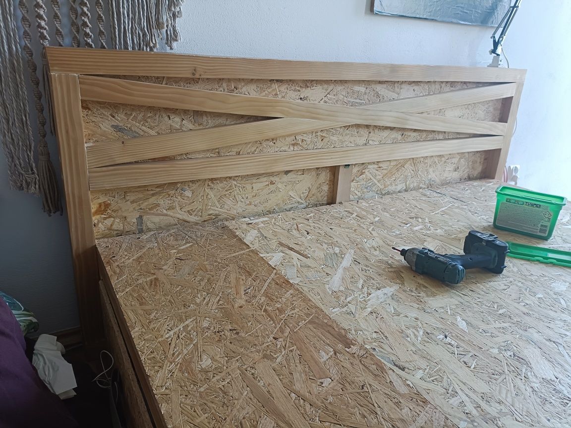 Łóżko drewniane 160x200 sypialnia komplet mebli