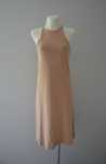 Zara beżowa sukienka bawełna nude cotton halter 36 S