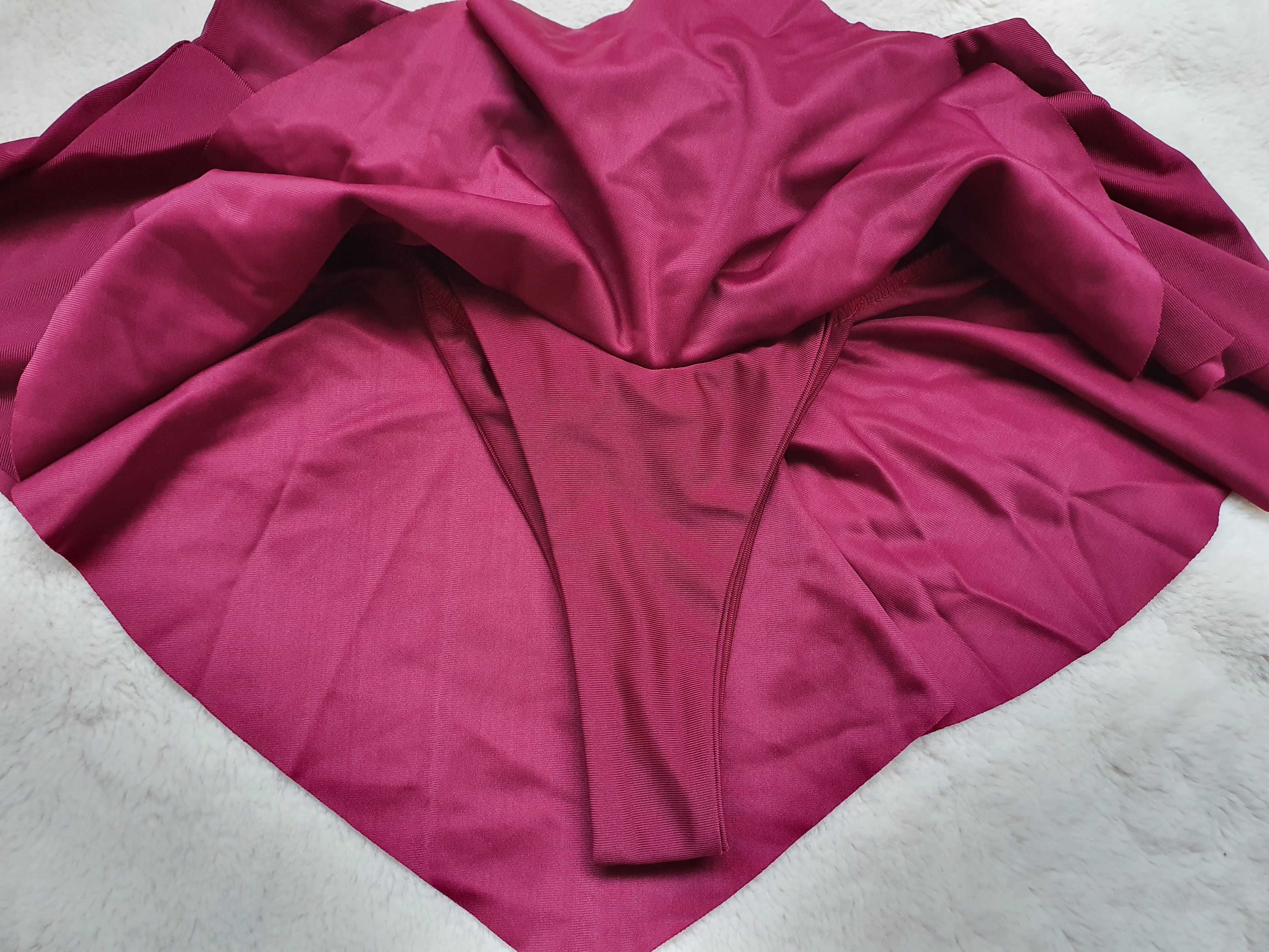 Stringi ze spódniczką na Exotic/Twerk Rozmiar XS/S (wg metki S), bordo