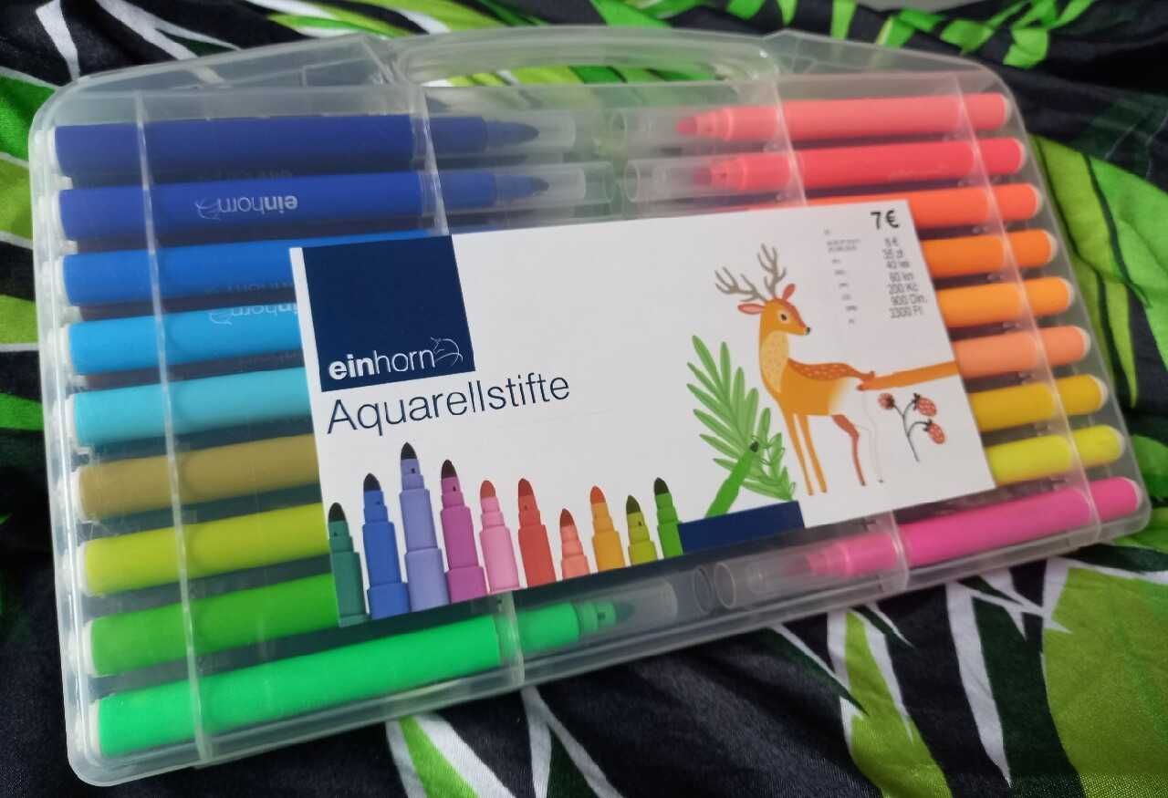 Einhorn Kredki - flamastry akwarelowe, Zestaw 36 szt.