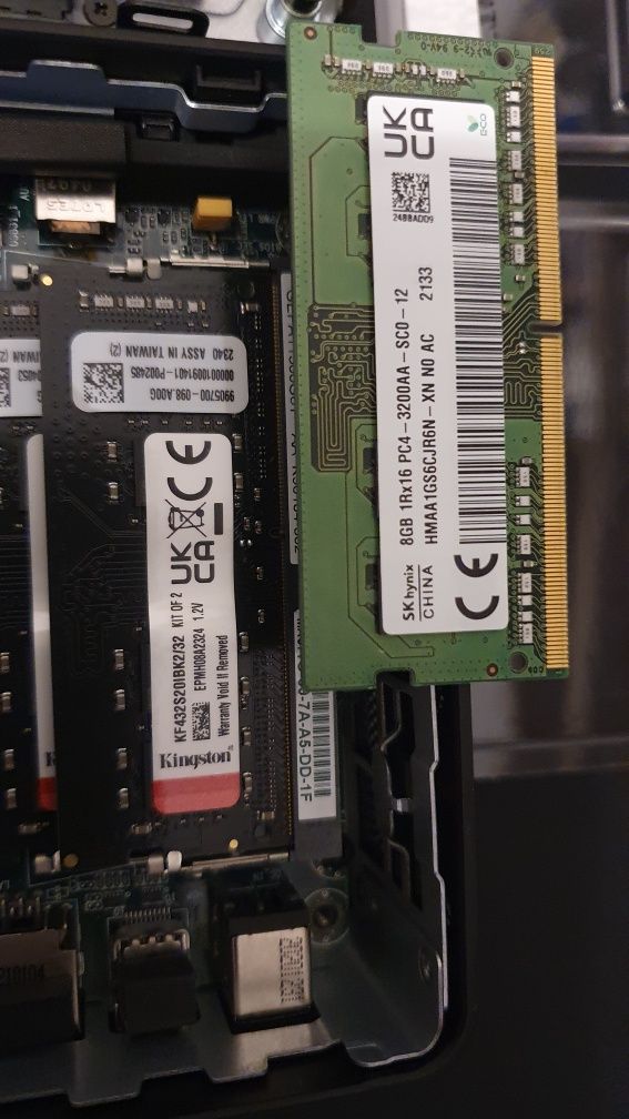 Hynix RAM DDR4 16GB (2×8GB) 3200MHz SODIMM laptop intel nuc