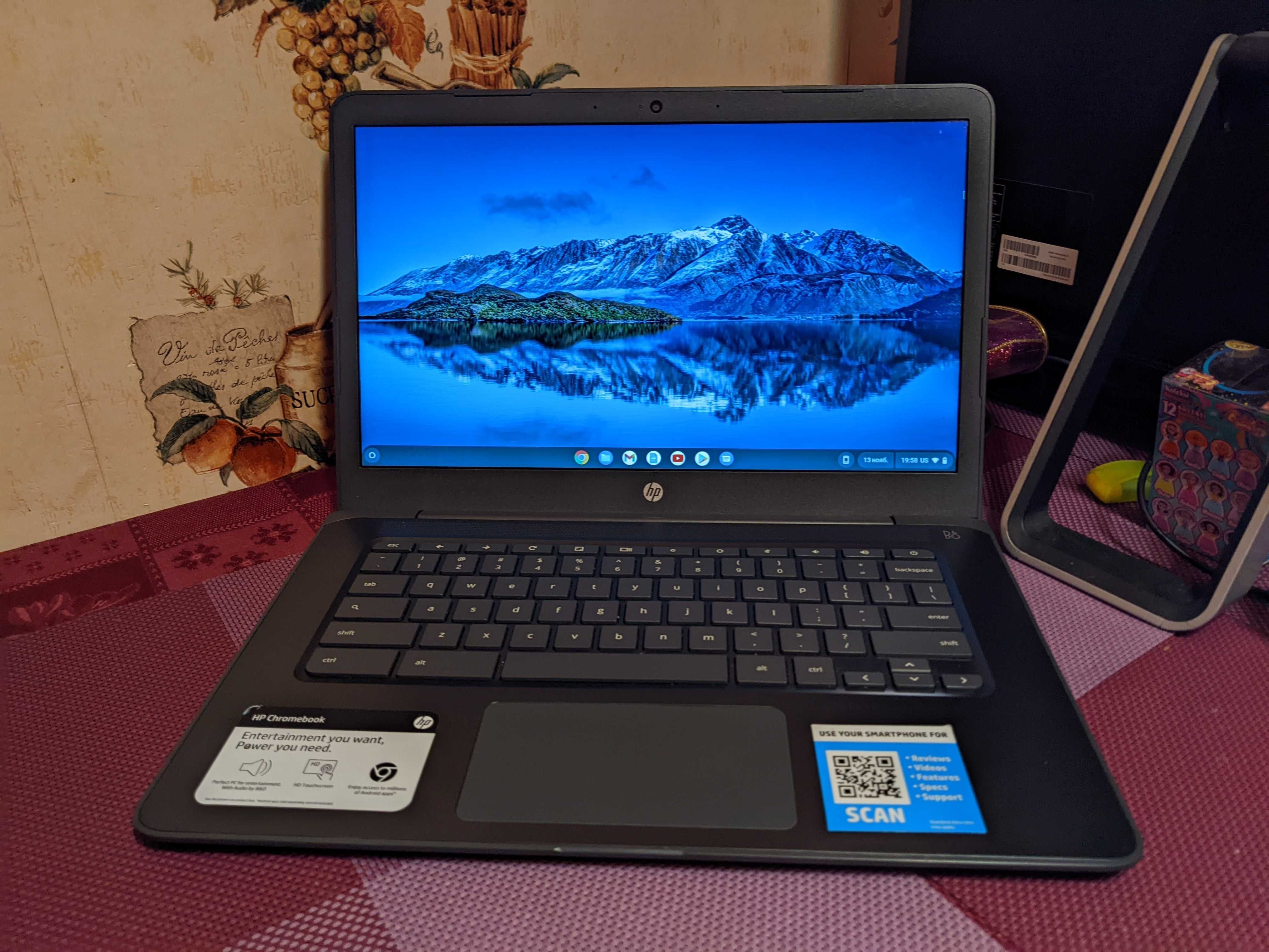 Ноутбук HP Chromebook 14-db0025nr AMD A4-9120e  4/32 Гб сенсорный