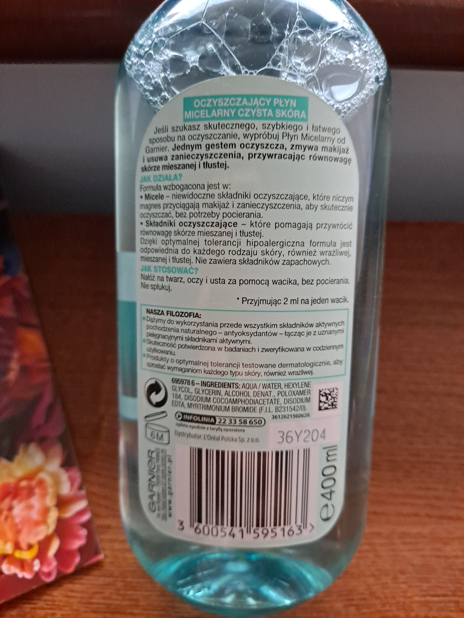 Garnier płyn micelarny Czysta skóra 400 ml