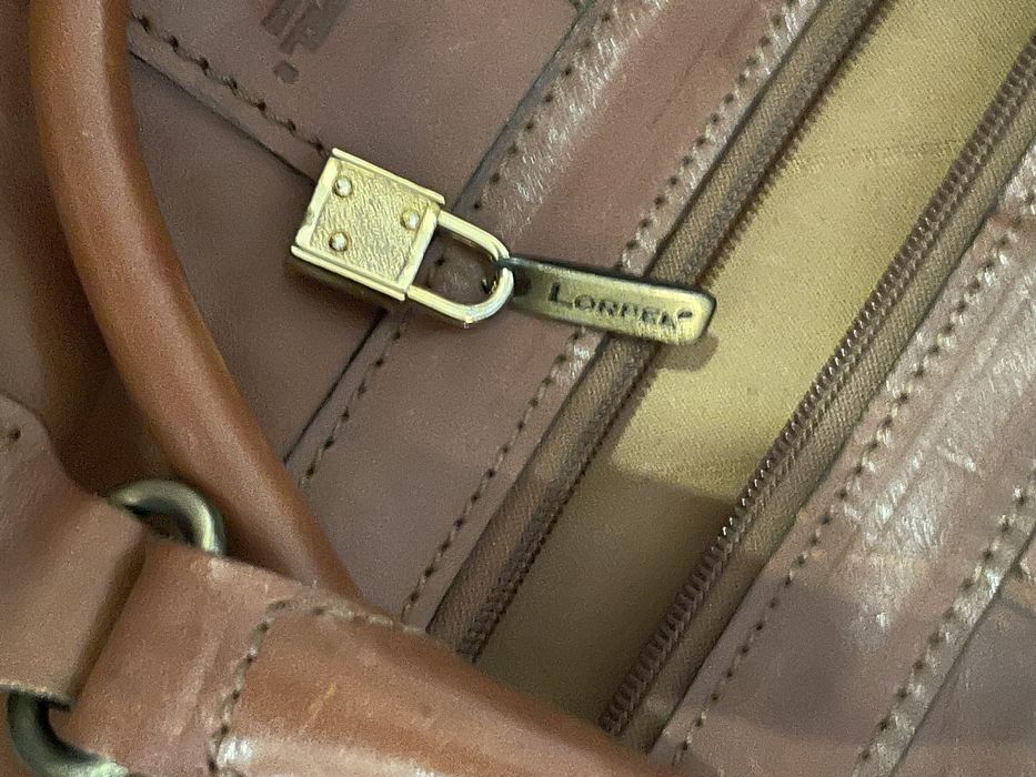 Saco de viagem em pele genuina - lorp