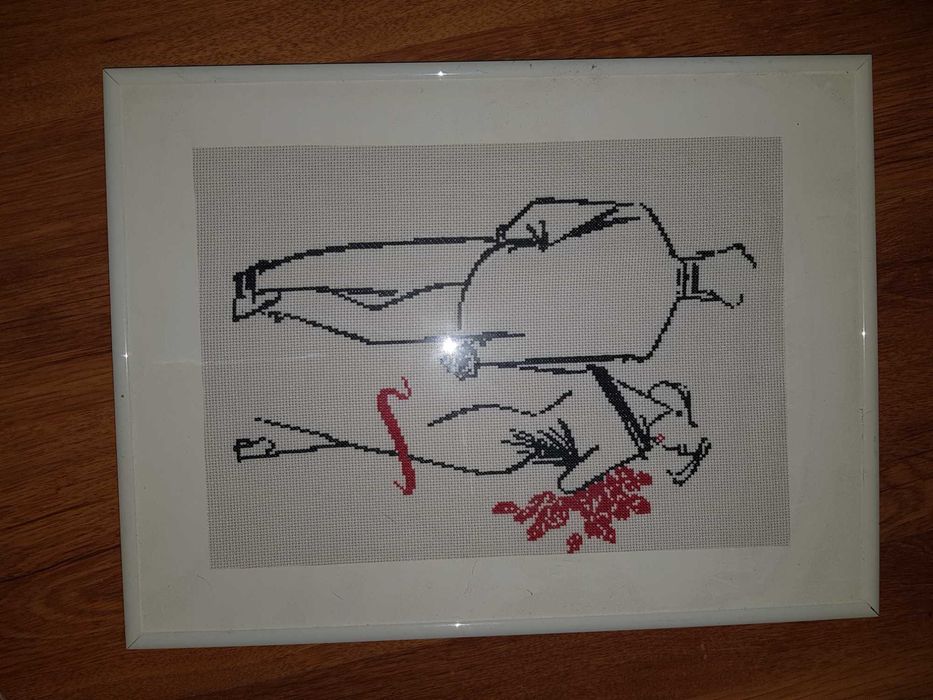 Картина вышита крестиком Пара