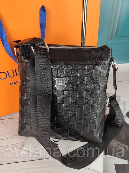 Кожаная мужская сумка Louis Vuitton Луи Витон ЛВ