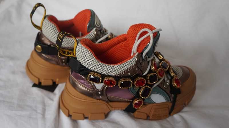 Obuwie Nowe Adidasy Damskie Gucci Team Rozmiar 35 /23cm