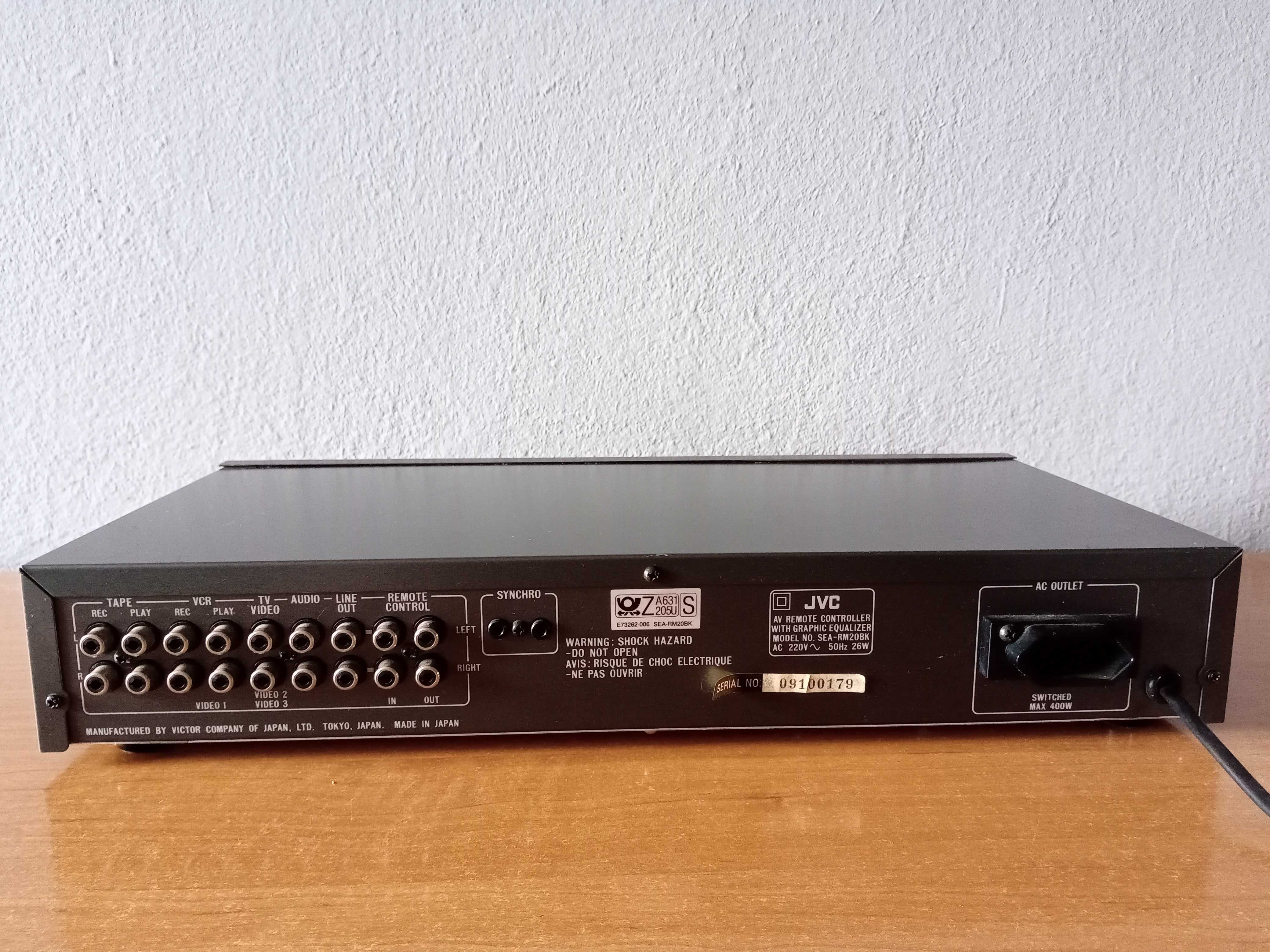 JVC SEA-RM20 korektor graficzny equalizer z przełącznikiem źródła