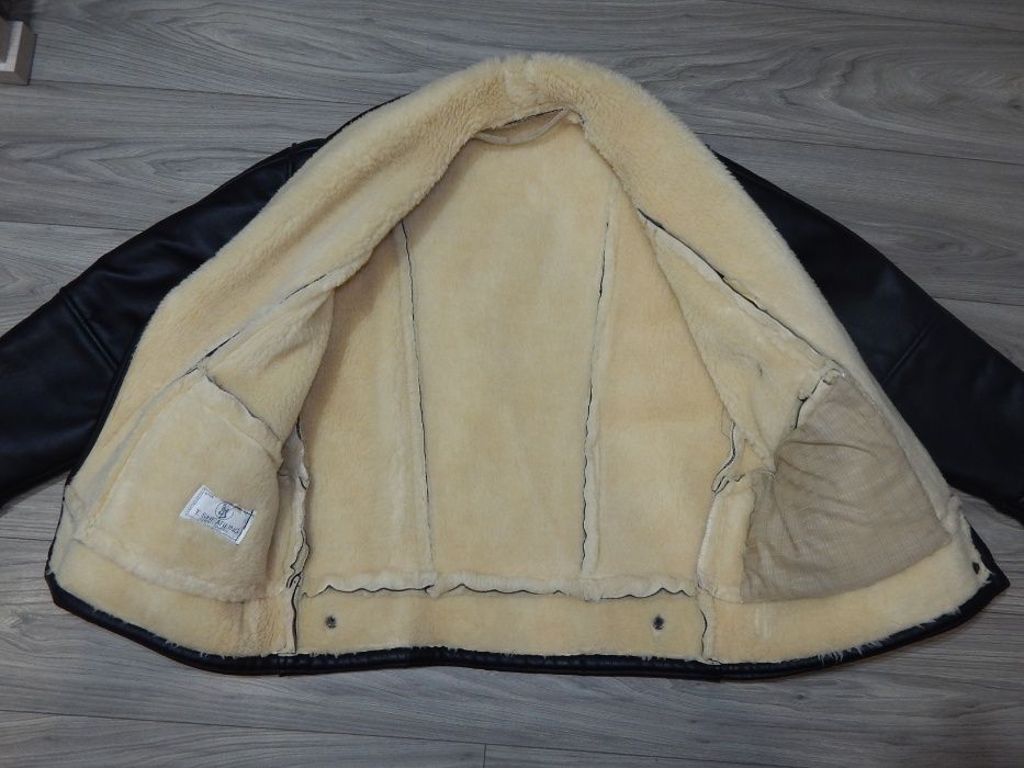 Kurtka zimowa skórzana T. SHEARLING Włoska Italy