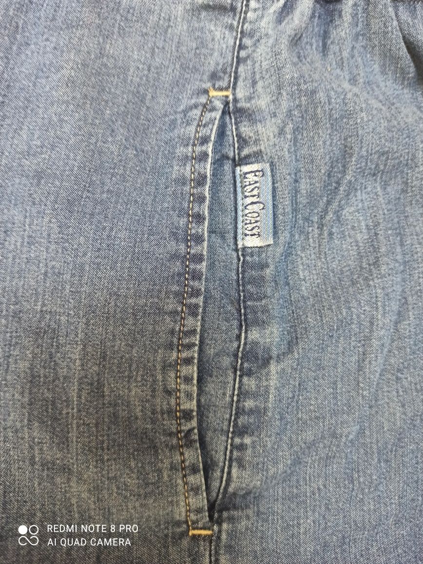 Суперовий комплект (спідниця джинс+ футболка) розм. 58-60 стан нового