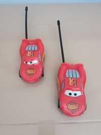 Rádios walkie talkie para criança - Cars Pixar