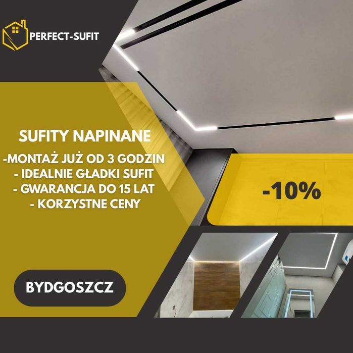 Idealny sufit bez remontu — montaż w 1 dzień!