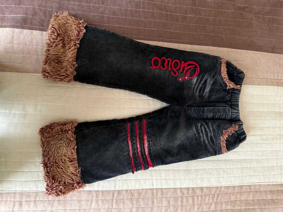 Штани на дівчинку 3 рочки, теплі, вельвет