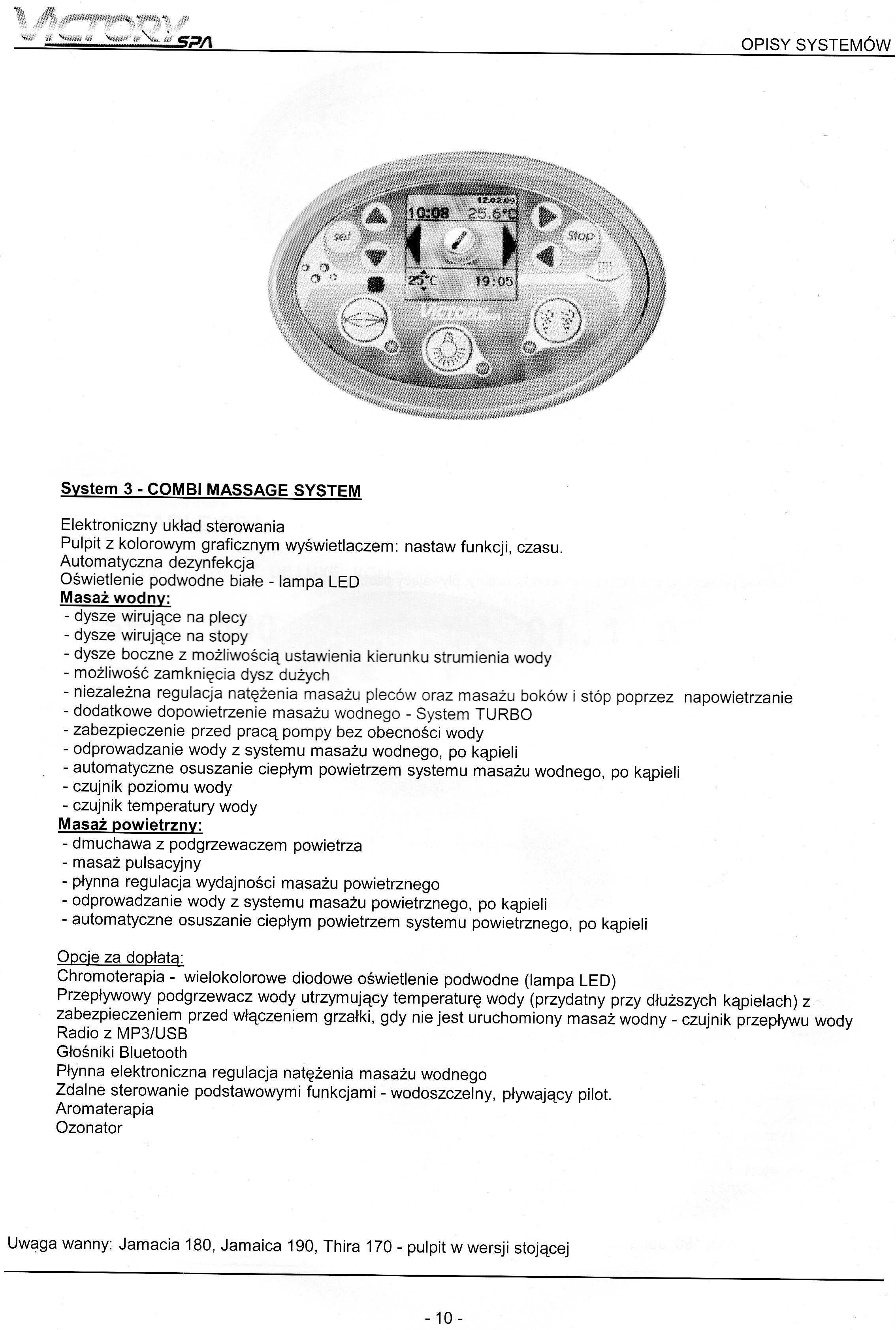 wanna z hydromasażem gemini lewa 168x125 system nvs-3