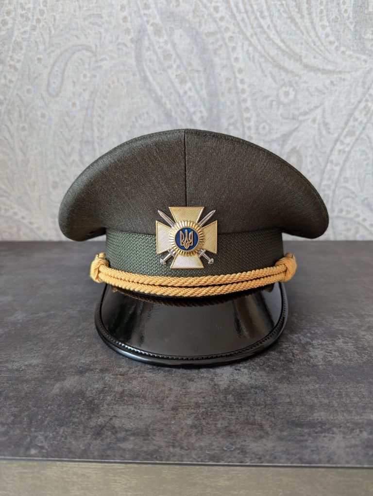 Кашкет парадний офіцерський ЗСУ,кепка військова,командиру