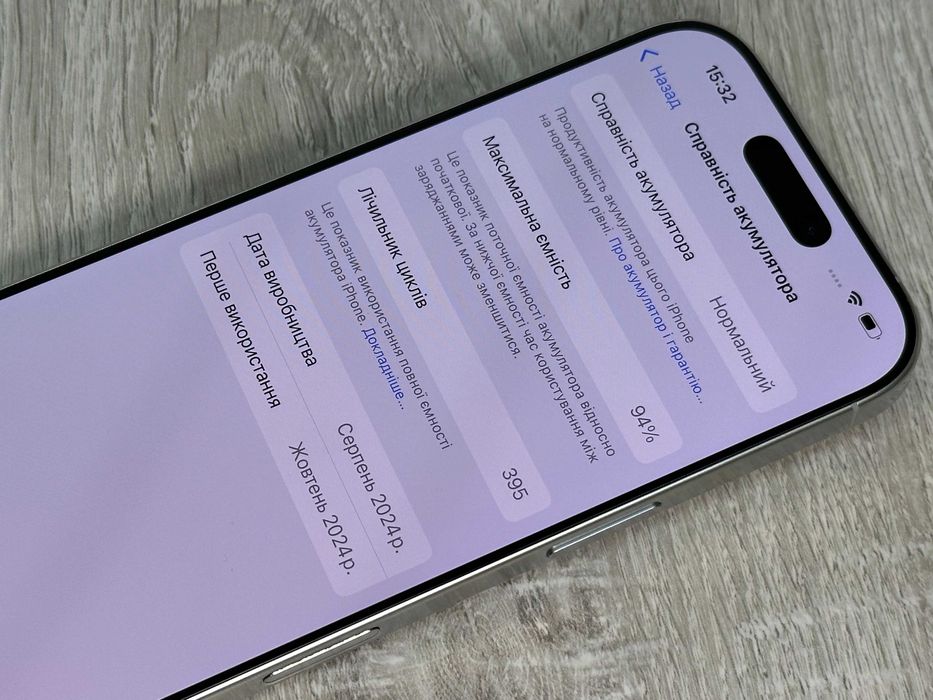 Apple iPhone 16 Pro - 128GB White Titanium Neverlock ІДЕАЛ Фізична Сім