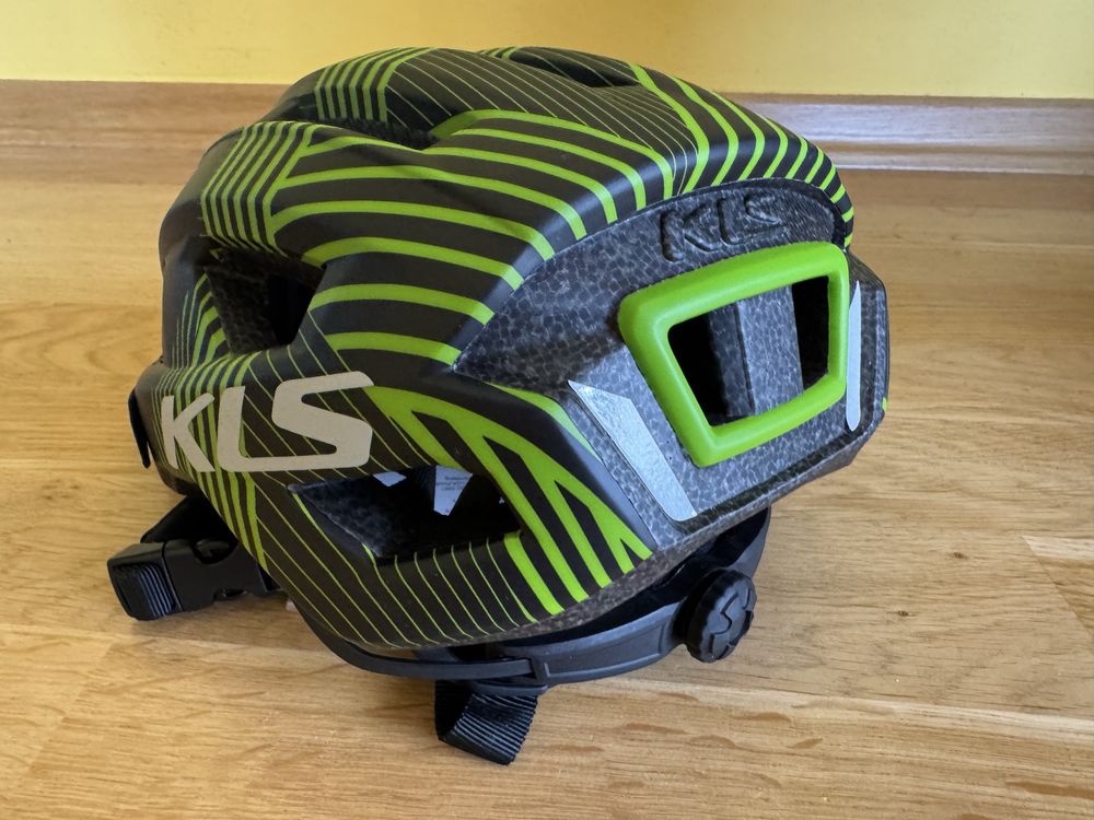 Nowy juniorski kask rowerowy KELLYS DAZE black green S/M 52-55