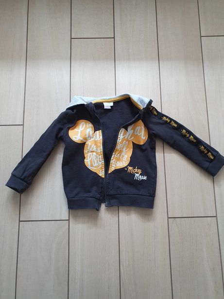 Bluza dziecięca z kapturem Disney Myszka Mickey, rozmiar 92