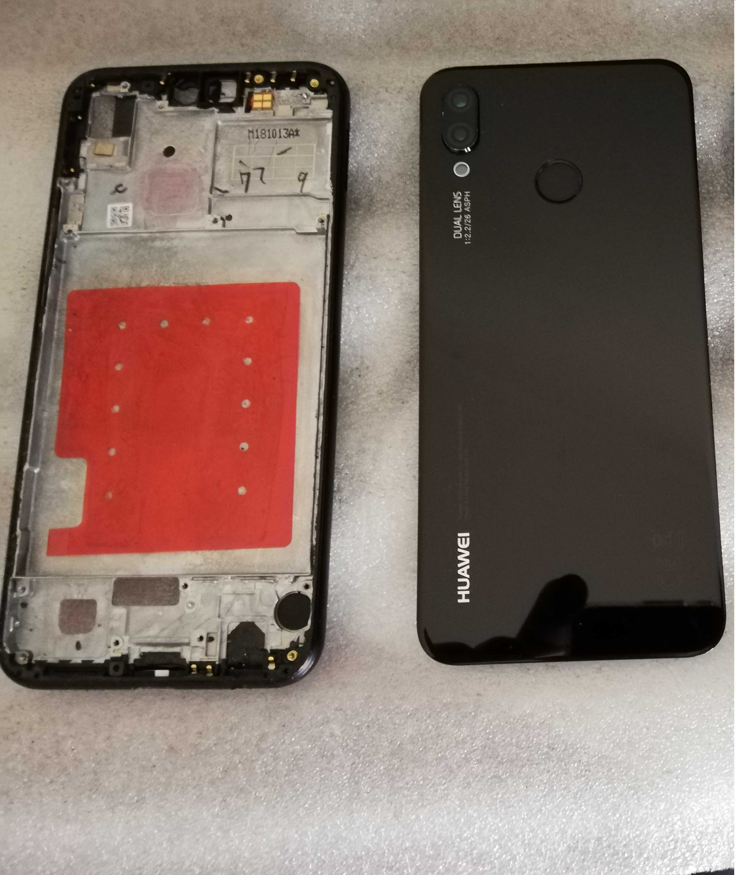 Tampa traseira para Huawei P20 lite conjunto + frame