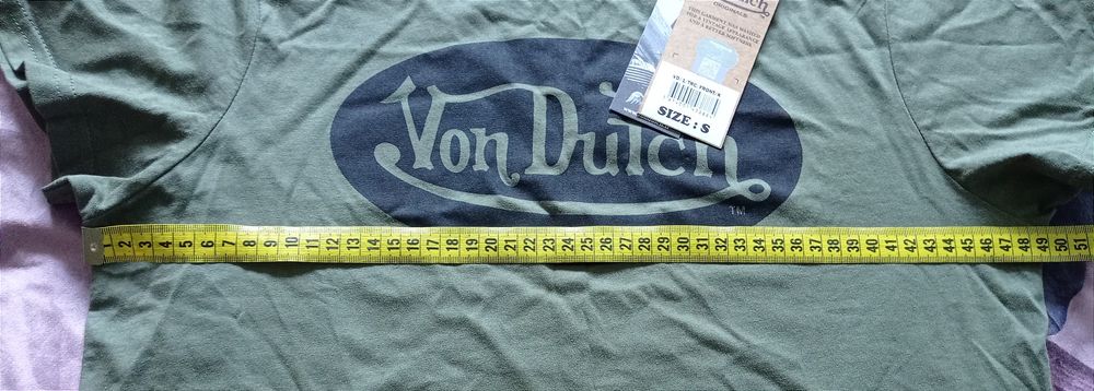 Футболка в стиле милитари с фирменным логотипом Von Dutch