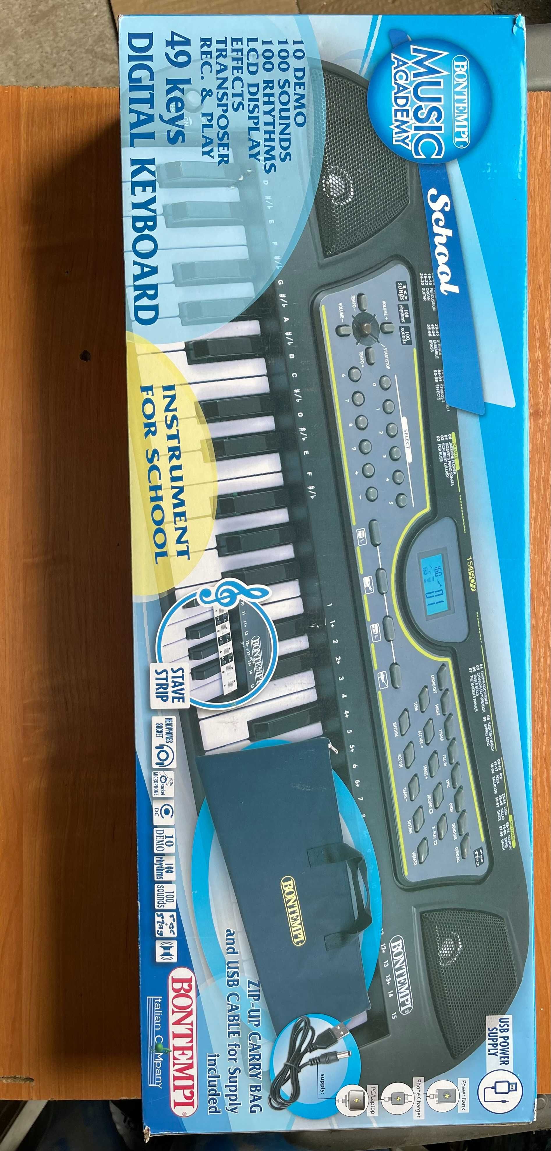 Keyboard elektroniczny organy Bontempi 49 klawiszy