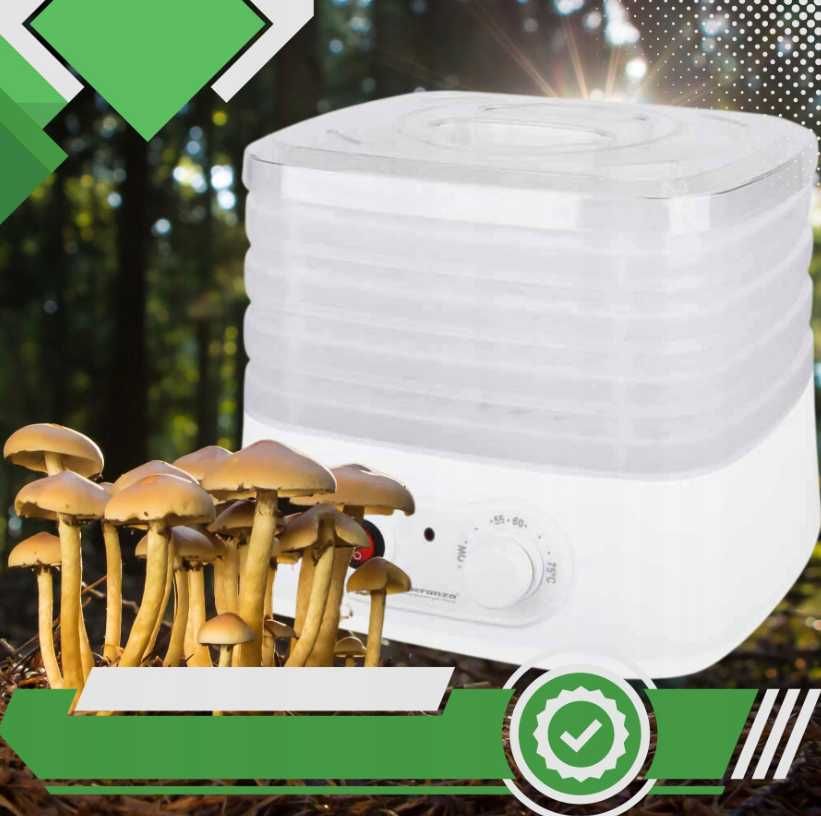 Nowa Mocna SUSZARKA Do Grzybów Owoców Warzyw Ziół - 8 Programów (-20%)