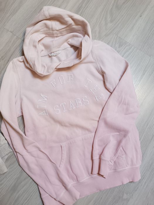 2 x bluza zestaw bluz dziewczęce kangurek z kapturem 158-164 h&M