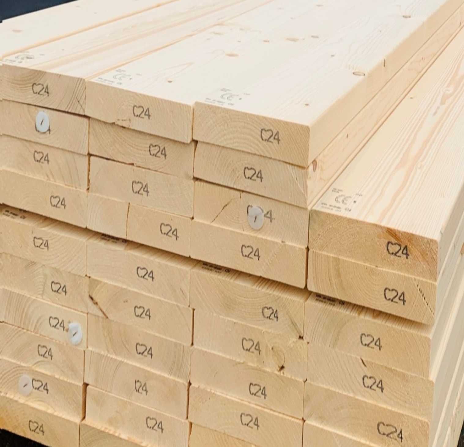 drewno konstrukcyjne C24 45x45, 45x95, 45x145, 45x195mm świerk 3-5,4m