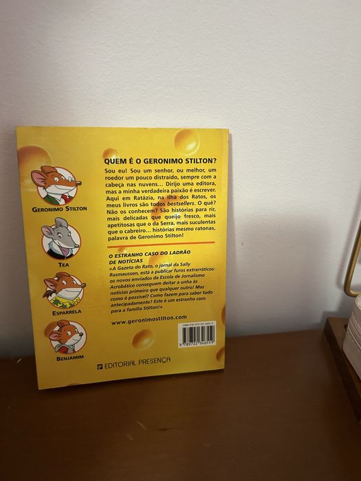 Livro Geronimo Stilton - O estranho caso do ladrão de notícias
