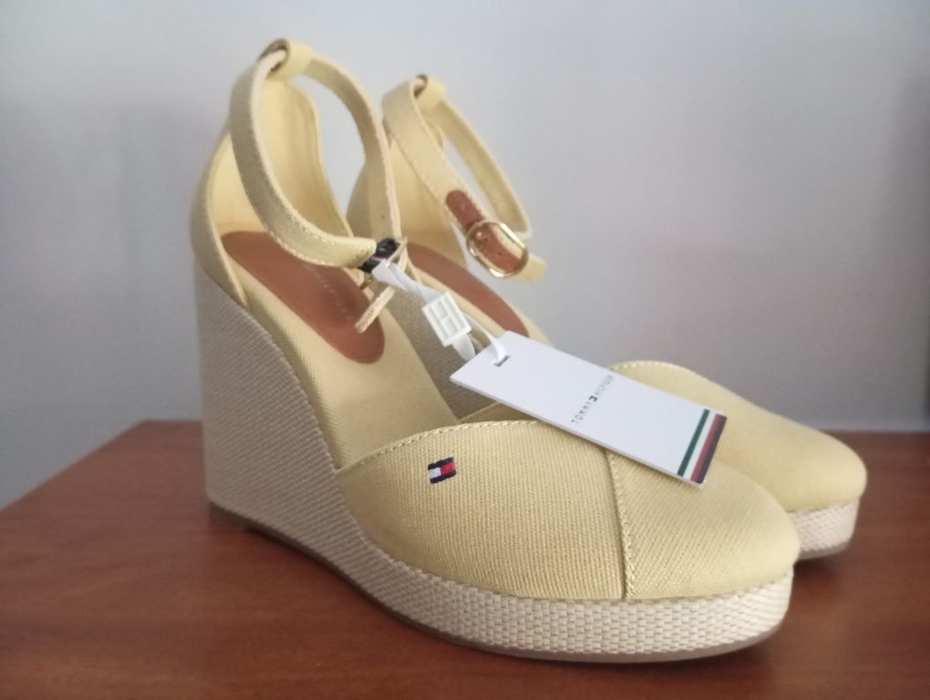 Sandálias de cunha fechadas Flag Tommy Hilfiger