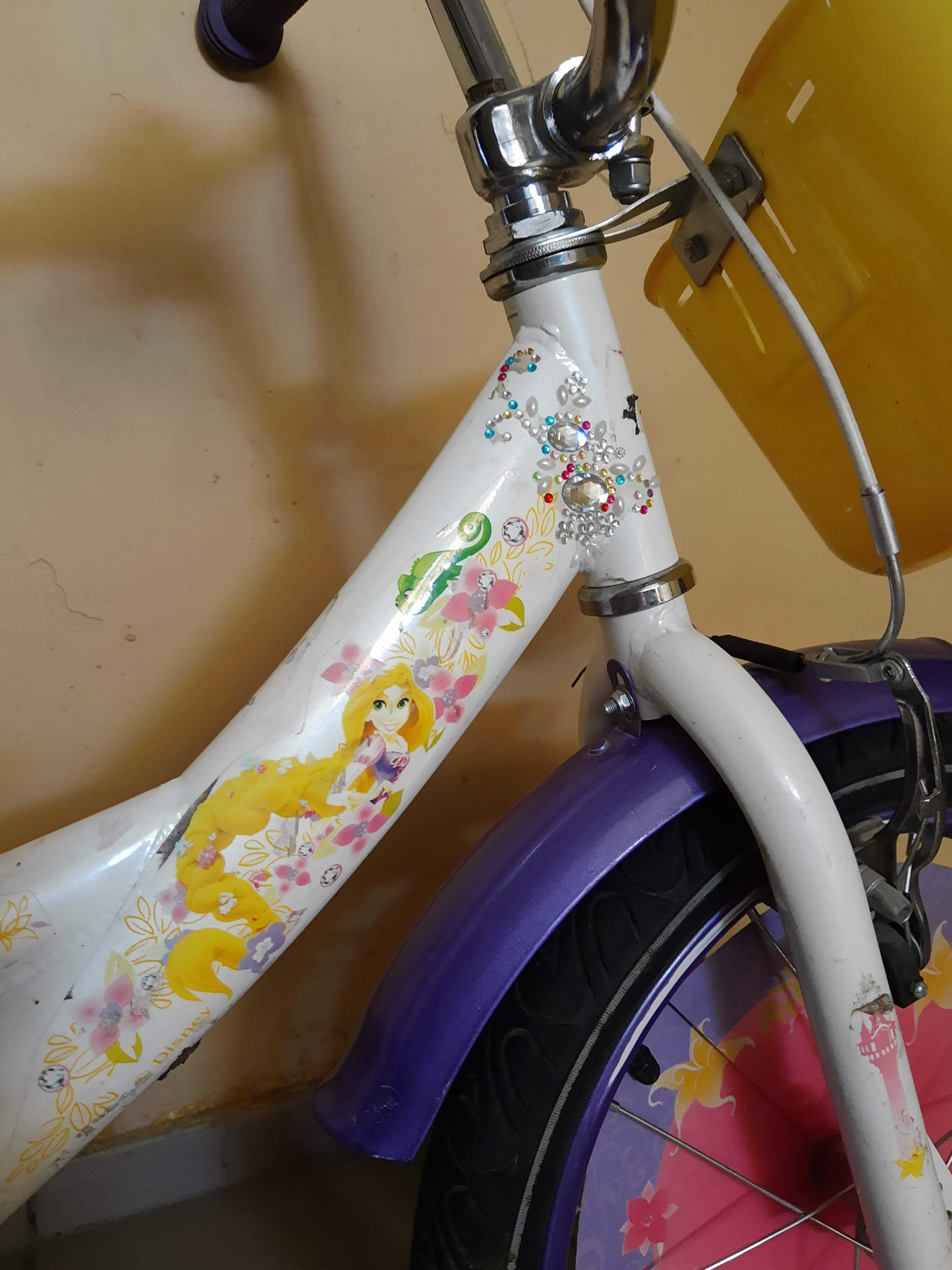Яскравий велосипед принцеса Софія (колеса 16 дюймів)