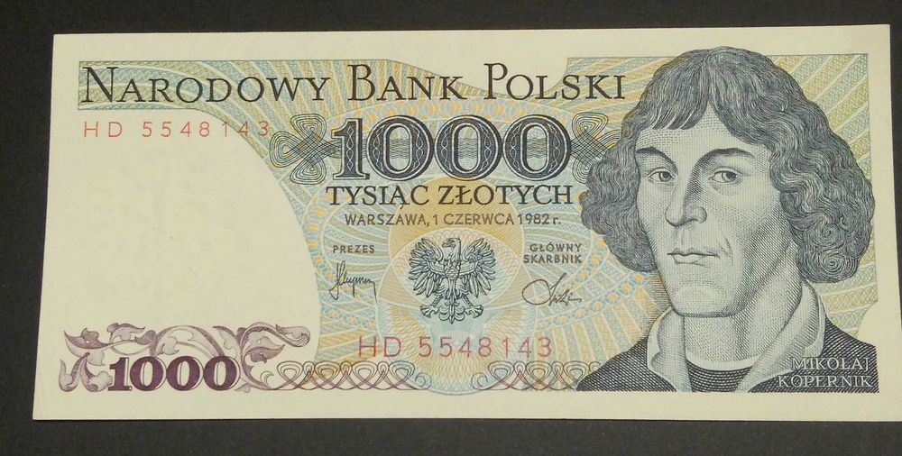 Nota da Polónia de 1000 zlotych