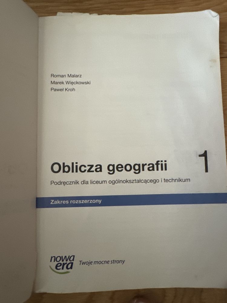 Oblicza geografii 1 Zakres rozszerzony