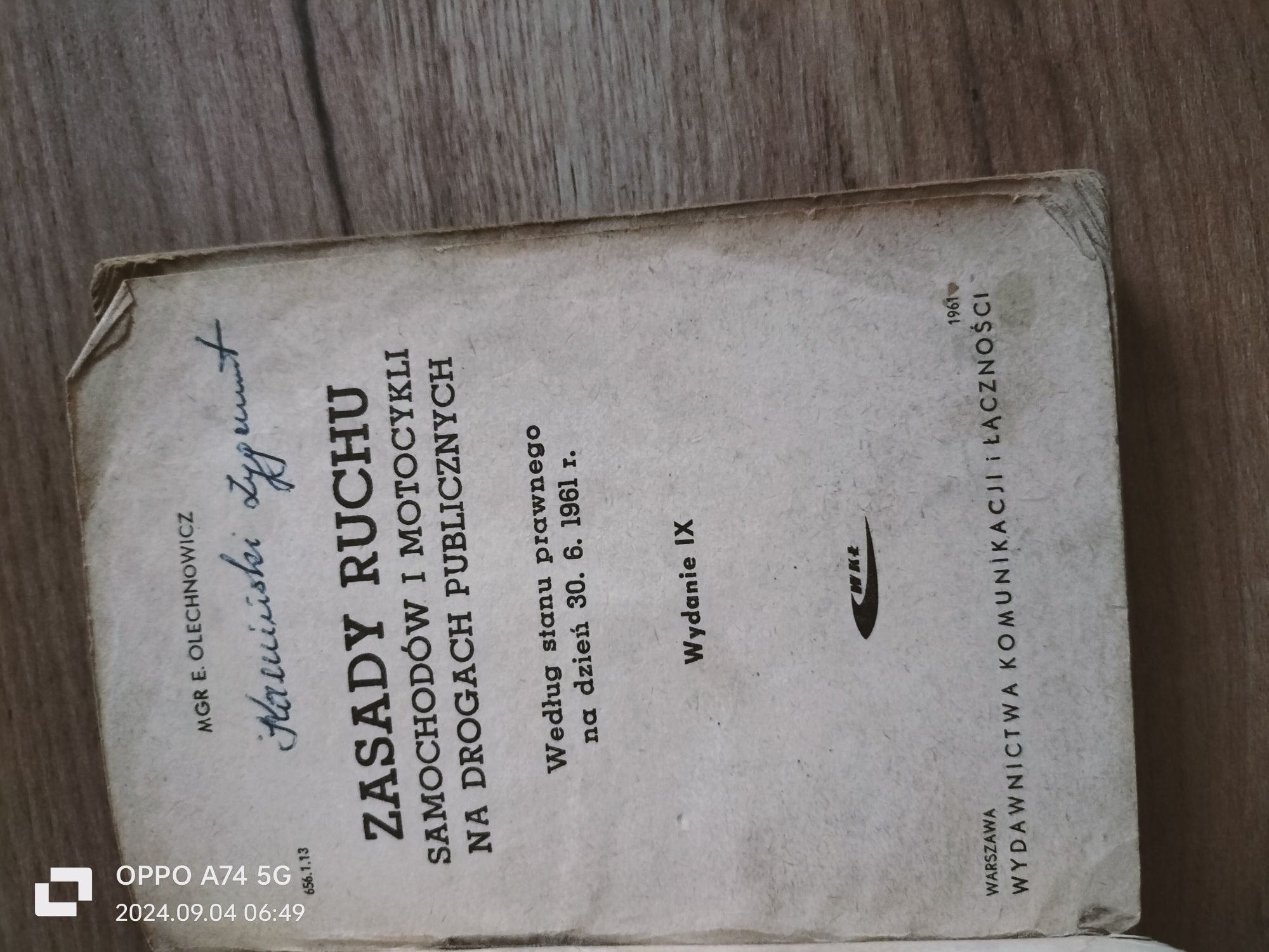 Książka z roku 1961
