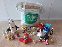 Torba klocków lego duplo - kilka zestawów, dużo figurek