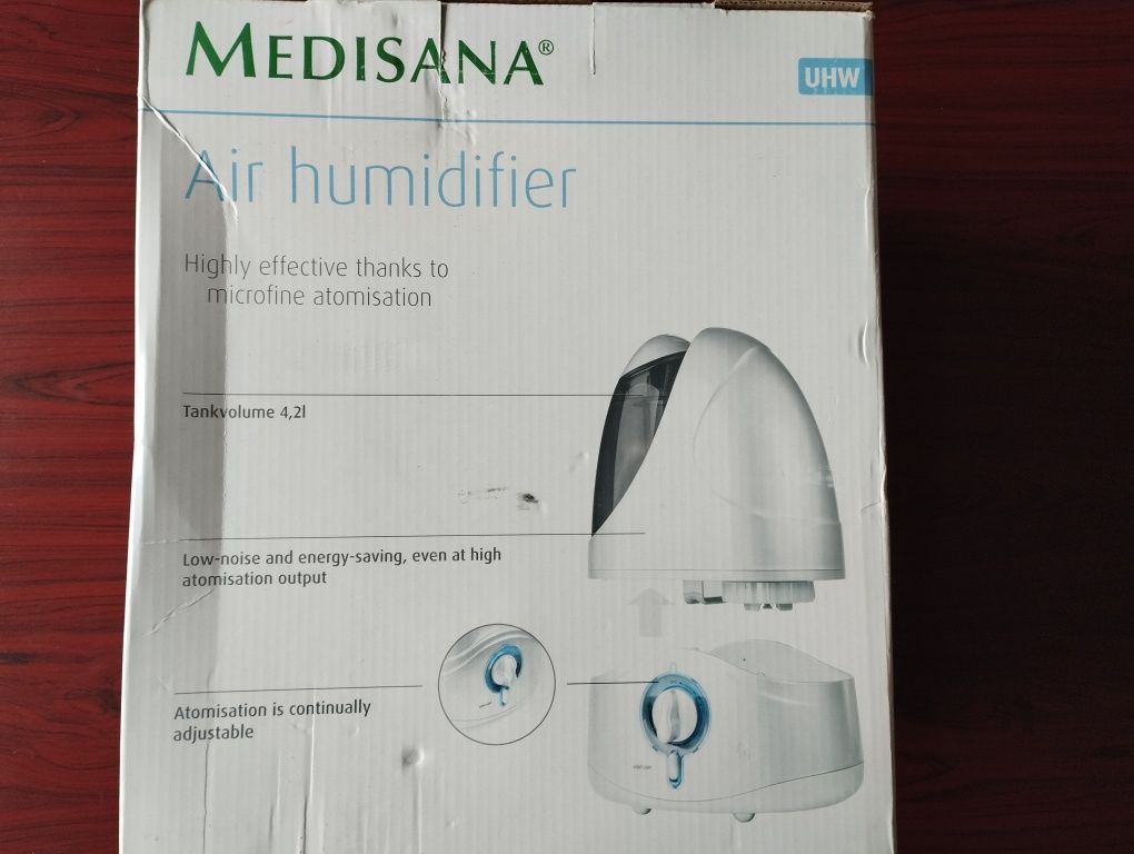 Супер цена.Зволожувач повітря Medisana UHW Air Humidifier
