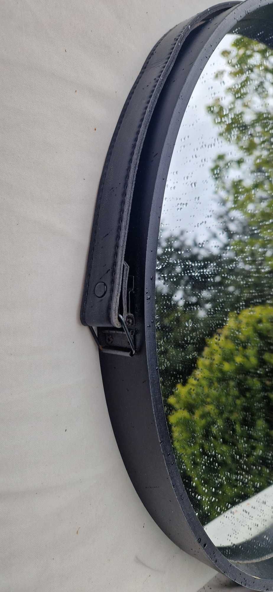 Lustro czarne okrągłe 50 cm średnicy