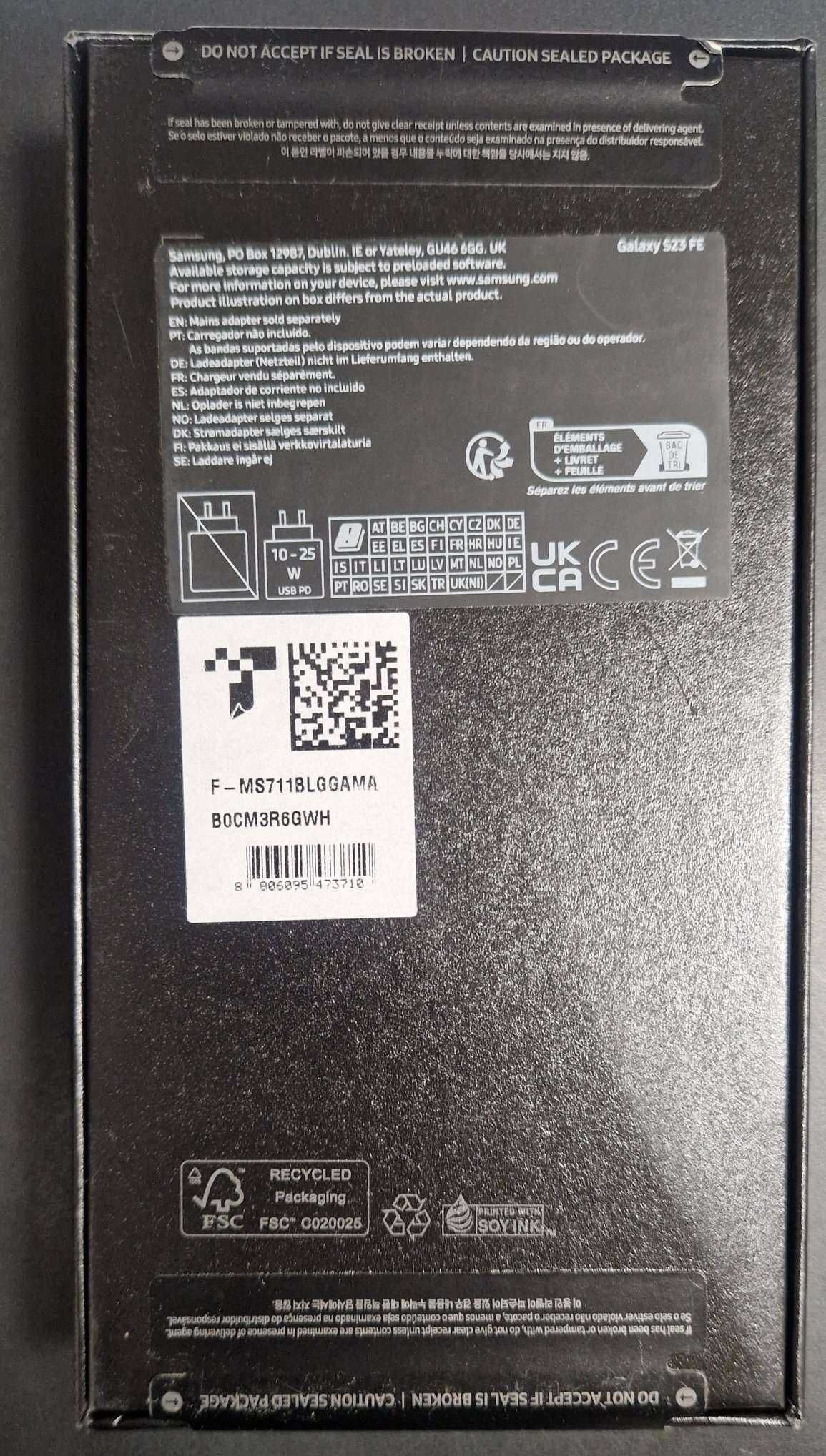 Nowy Samsung Galaxy S23 FE 5G 8/256 GB, miętowy, gwarancja do 03.2026
