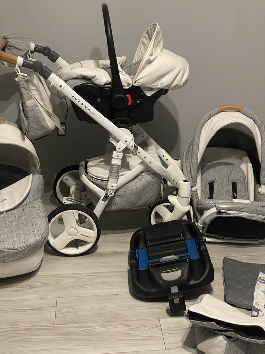Wózek riko brano luxe 4w1 z baza isofix