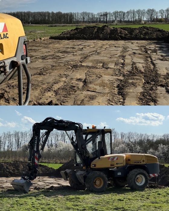 USŁUGI MINIKOPARKĄ i KOPARKO-ŁADOWARKĄ prace ziemne, wykopy, przyłącza