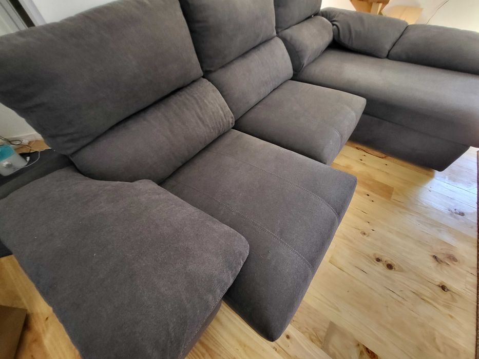 Sofá 3 lugares c/ chaise longue