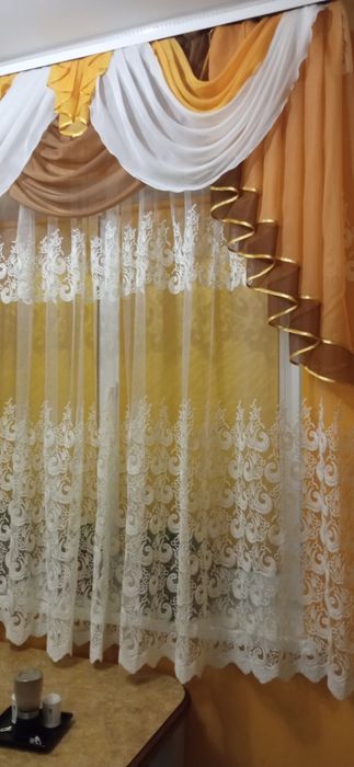 Тюль з кордовою ниткою