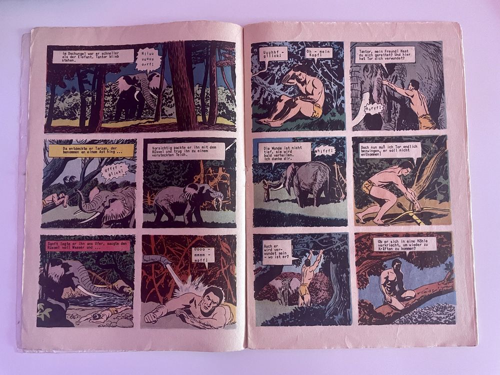 Stary komiks Tarzan 1965 rok